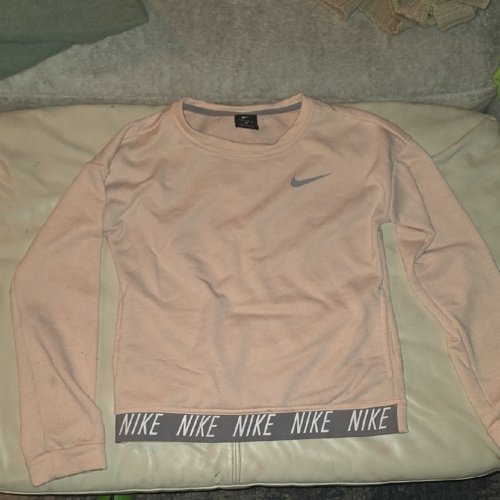 Nike Blush Long Sleeve Crop Top